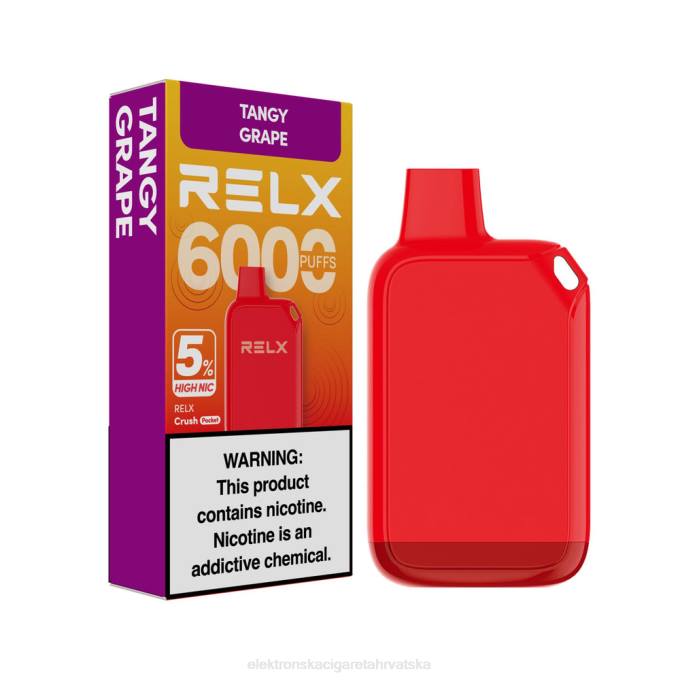 Elektronska Cigareta Cena - ljuto grožđe RELX Crush Pocket 6000 5% visoki nik V8J027