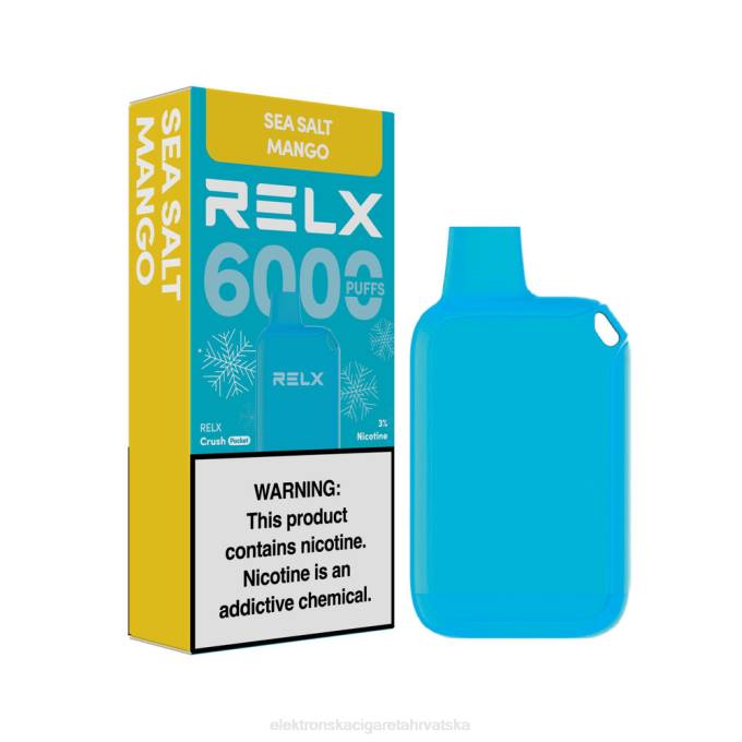 Elektronska Cigareta Cijena - morska sol mango RELX Crush Pocket 6000 ledeno V8J013