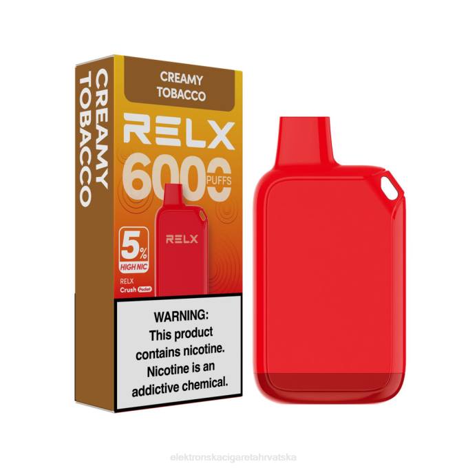 Elektronska Cigareta Hrvatska - kremasti duhan RELX Crush Pocket 6000 5% visoki nik V8J028