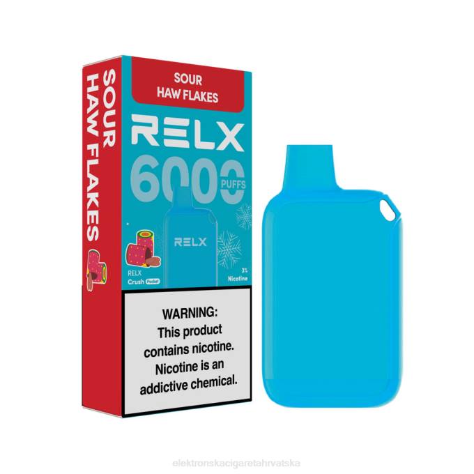 Elektronska Cigareta Hrvatska - pahuljice kiselog jastreba RELX Crush Pocket 6000 ledeno V8J016