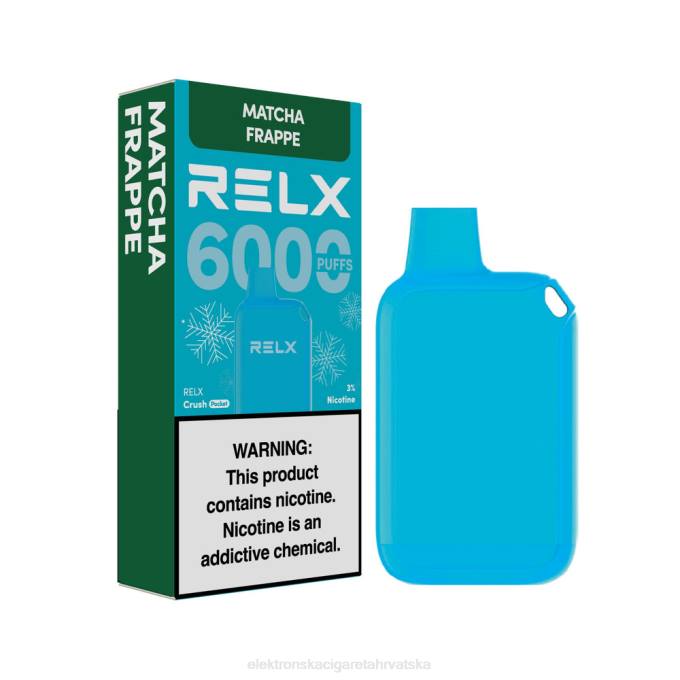 Jednokratni Vape Tisak - matcha frape RELX Crush Pocket 6000 ledeno V8J017
