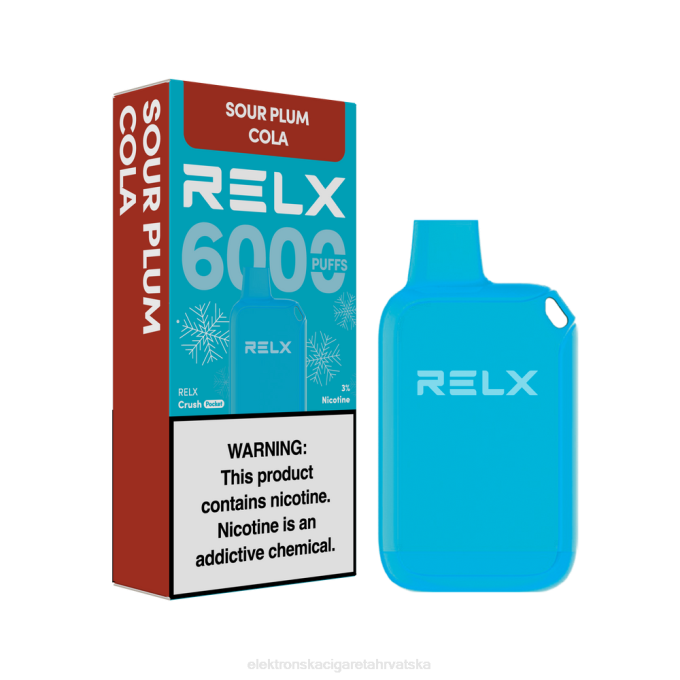 Smok Jednokratni Vape - kisela šljiva cola RELX Crush Pocket 6000 ledeno V8J019