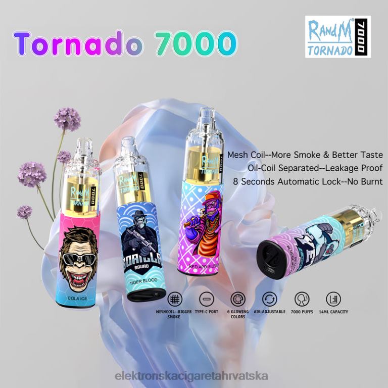 Elektronska Cigareta Cijena - za jednokratnu upotrebu DJFJL1 RandM Tornado 7000 5%