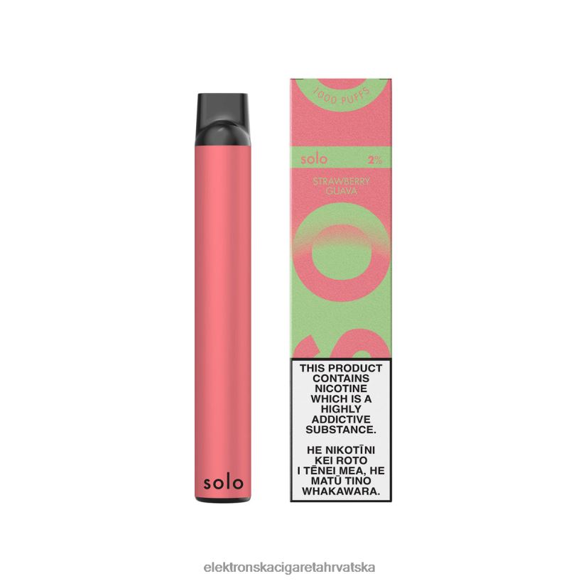 E Cigareta Tekućina - Solo jednokratna kolekcija vape paradise jagoda guava V80ZZF21