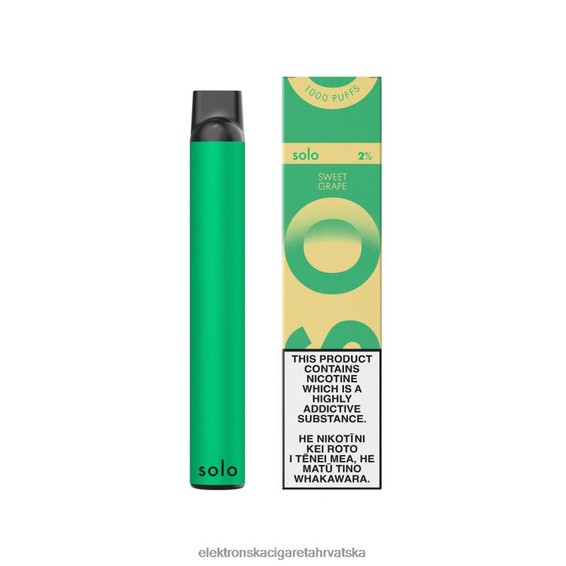E Tekućina - Solo jednokratna kolekcija vape paradise slatko grožđe V80ZZF20
