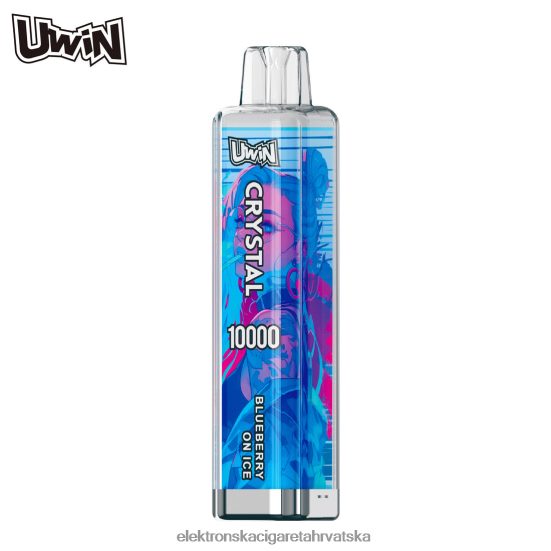 E Cigareta Tekućina - UWIN CRYSTAL 10000 jednokratnih vapea borovnica na ledu L668DF369