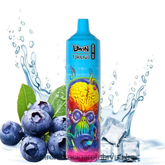 E Cigareta - UWIN CRYSTAL Vape za jednokratnu upotrebu od 35k borovnica na ledu L668DF384