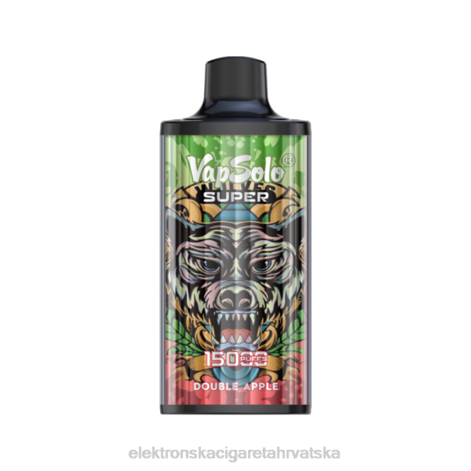 Elektronska Cigareta Brez Nikotina - Vapsolo SUPER jednokratni vape dupla jabuka 02XP111