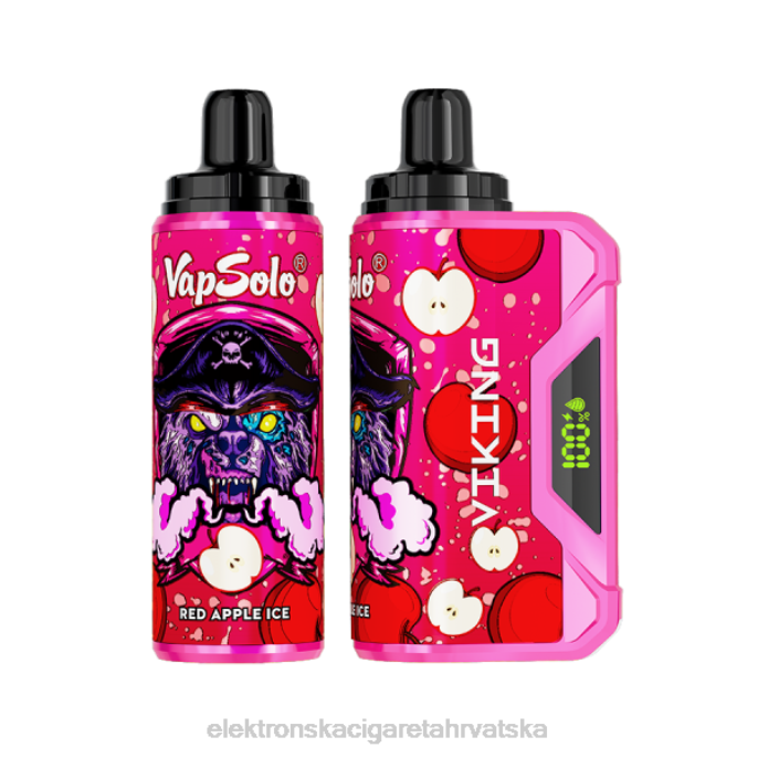 Elektronska Cigareta Hrvatska - Vapsolo VIKING jednokratni vape led od crvene jabuke 02XP136
