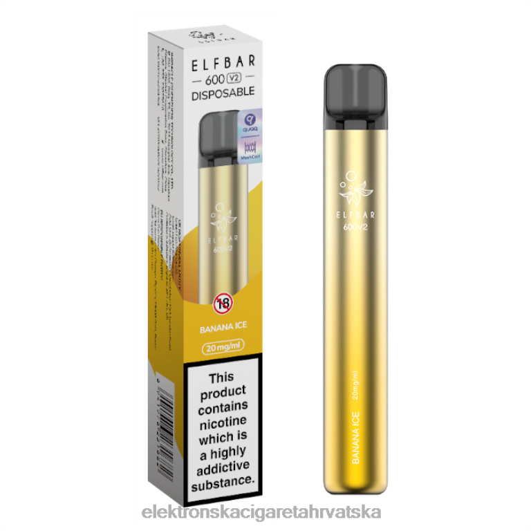 Elektronska Cigareta Petrol - led od banane DJFJL272 ELFBAR 600V2 20 mg