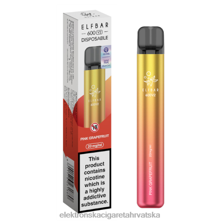 Elektronska Cigareta Za Enkratno Uporabo Petrol - ružičasti grejp DJFJL291 ELFBAR 600V2 20 mg