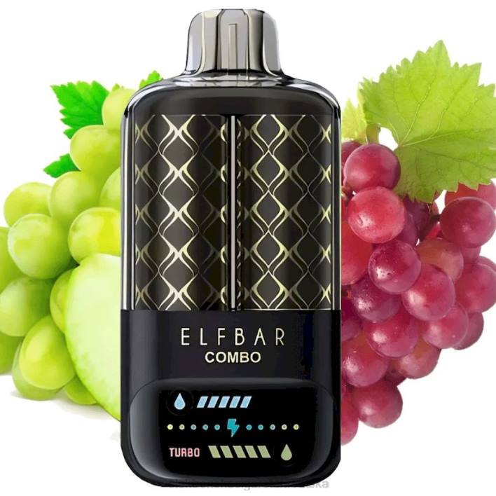 E Cigareta Tekućina - zeleno grožđe & grožđe Elf Bar Combo 25000 F2B09