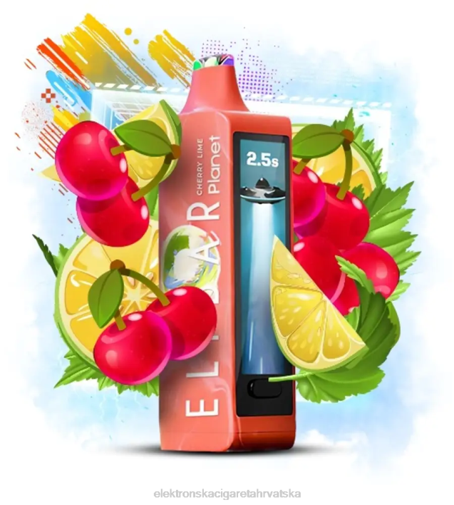 E Cigareta Cijena - trešnja limeta Elf Bar Planet 25000 F2B023