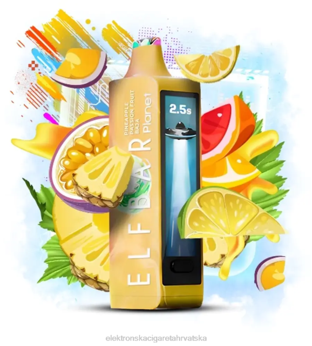 Elektronska Cigareta Cena - ananas passion fruit baja Elf Bar Planet 25000 F2B027