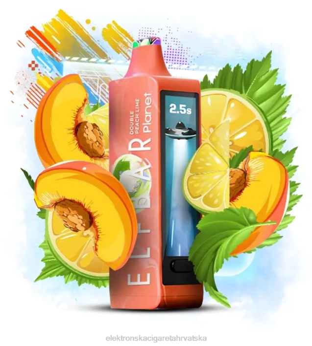 Smok Jednokratni Vape - dupla breskva limeta Elf Bar Planet 25000 F2B031