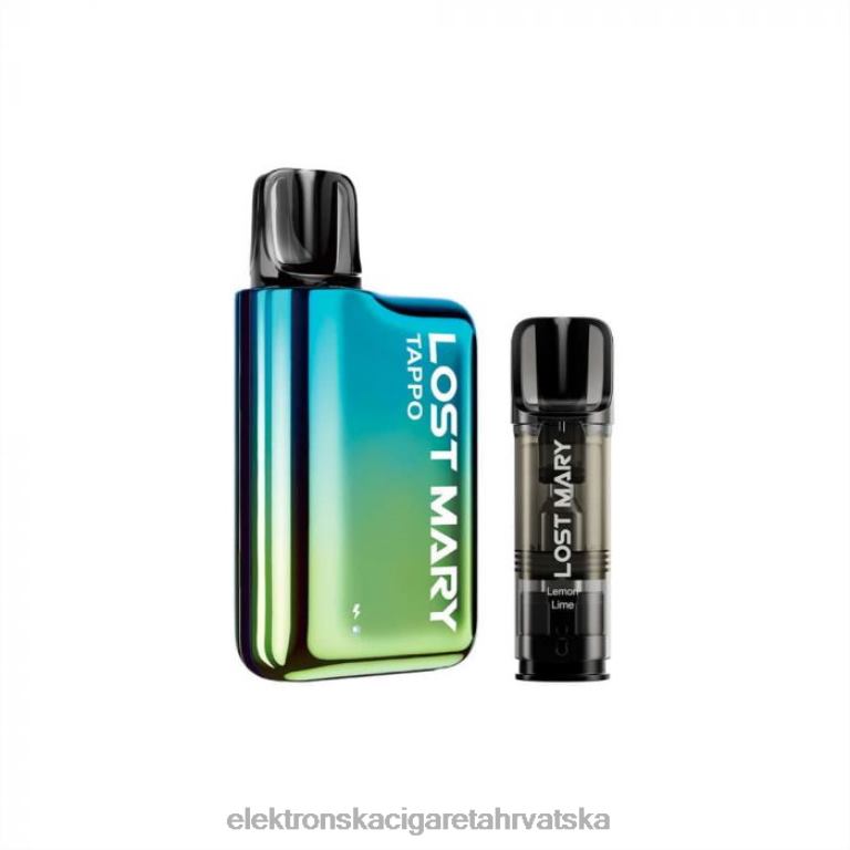 Elektronska Cigareta Za Enkratno Uporabo - plavo zelena x limun limeta DJFJL436 LOST MARY Tappo pod vape kit