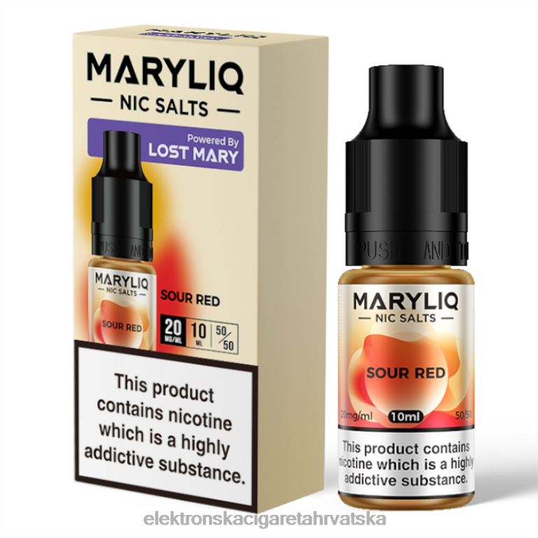 Elektronska Cigareta Brez Nikotina - kiselo crveno DJFJL456 LOST MARY MARYLIQ soli - 10ml - 20mg