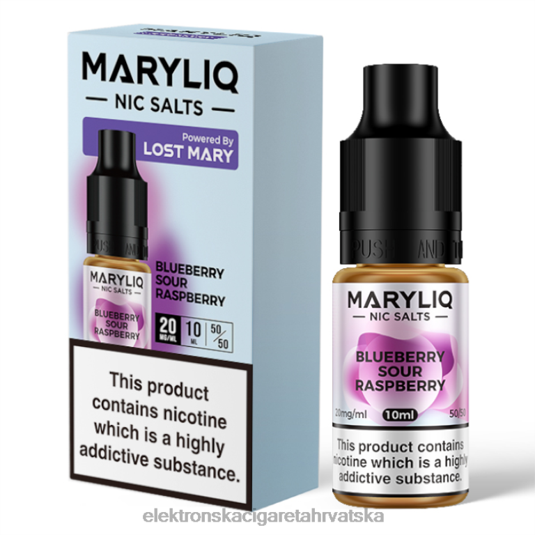 Jednokratni Vape Hrvatska - borovnica kisela malina DJFJL441 LOST MARY MARYLIQ soli - 10ml - 20mg