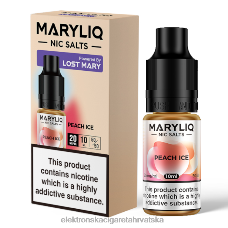 Jednokratni Vape Hrvatska - led od breskve DJFJL450 LOST MARY MARYLIQ soli - 10ml - 20mg