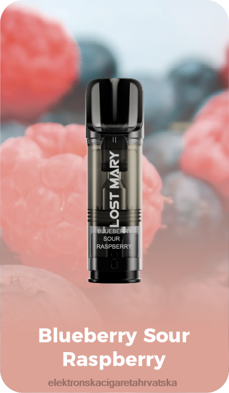 Jednokratni Vape Tisak - plava kisela malina DJFJL422 LOST MARY Tappo unaprijed napunjene zamjenske mahune