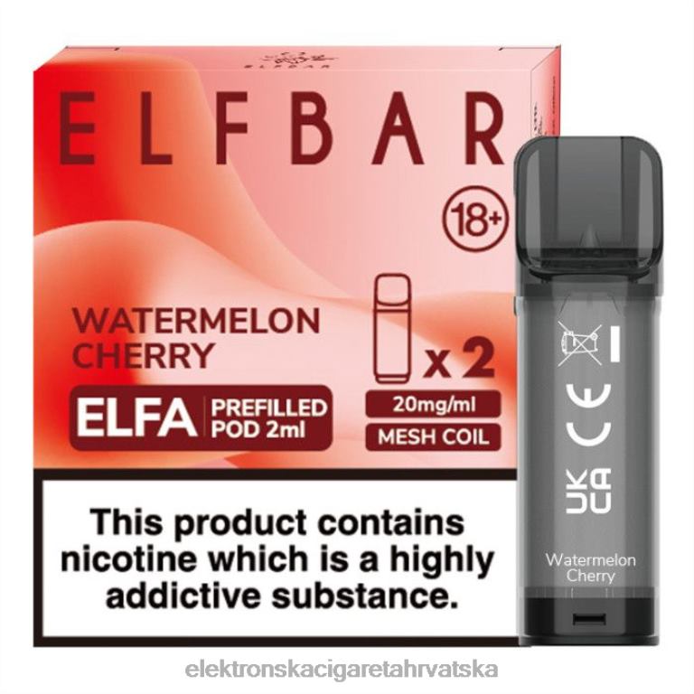 Elektronska Cigareta Cena - lubenica trešnja DJFJL329 ELFBAR Elfa napunjena kapsula - 2 ml - 20 mg (2 pakiranja)