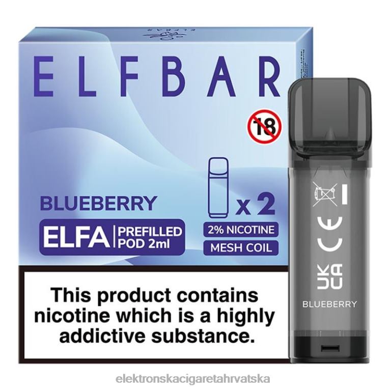 Elektronska Cigareta Cijena - borovnica DJFJL316 ELFBAR Elfa napunjena kapsula - 2 ml - 20 mg (2 pakiranja)